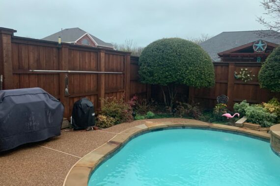 custom wood fence work frsico tx